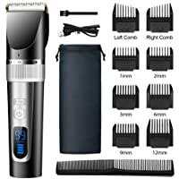 Los mejores  - MOULEI Cortapelos Profesional Hombre Máquina de Cortar Pelo Cortador de Pelo Recargable-Barbero Electrico-Recortador de…
